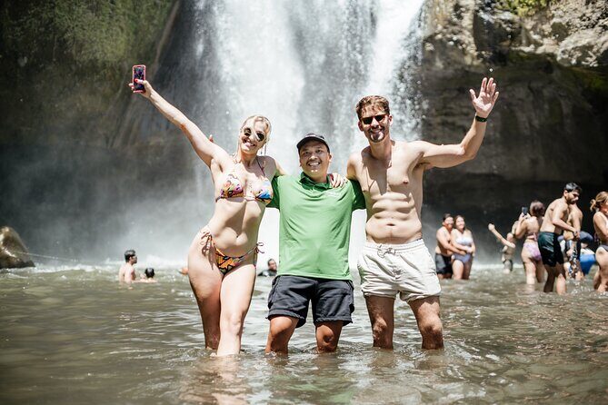 Bali Adventure Tour: Hidden Canyon, Tegenungan Waterfall, Goa Gajah temple - Gunung Kawi near Tampaksiring/Sebatu: older stone between the busy moments