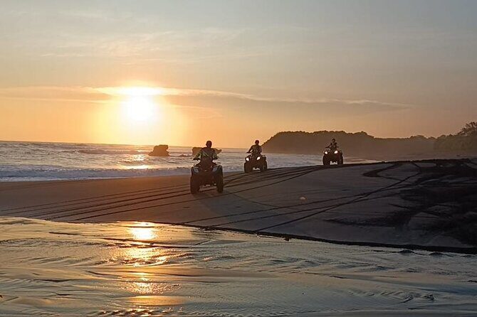 Bali ATV Ride In the beach sunset atv tour - The 2-hour ATV ride: sand, village crossings, and ocean air