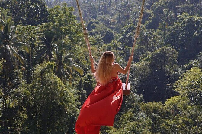 Bali Swing, Monkey Forest and Waterfall Private Tour - Tibumana Waterfall: calmer greenery and a chance to swim