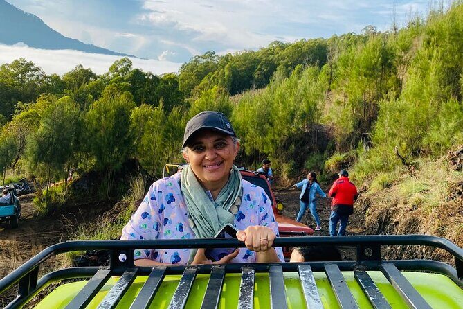 Batur Volcano Sunrise And Black Lava Jeep Adventure Tour - The Short Trek to Black Lava and Sandy Volcanic Ground