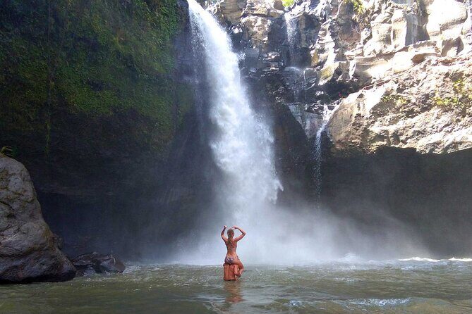 Best of Bali : Bali Temples , Rice Terrace and Waterfall Tour - Stop 1: Tegenungan Waterfall and the Best Way to Handle the Swimming Option