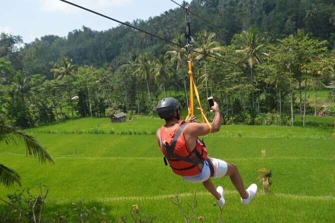 Telaga Waja River Rafting Bali & Zipline (Less Stairs) - Zipline Across the River: A Fun Rhythm Change